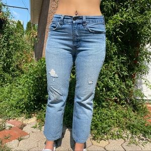 Boyfriend styled crop pants